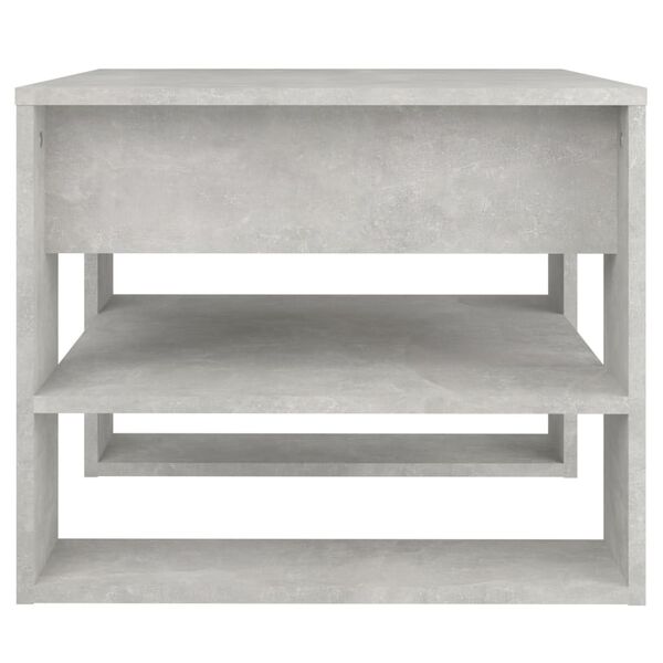 vidaXL Table basse gris b&eacute;ton 55,5x55x45 cm bois d'ing&eacute;nierie