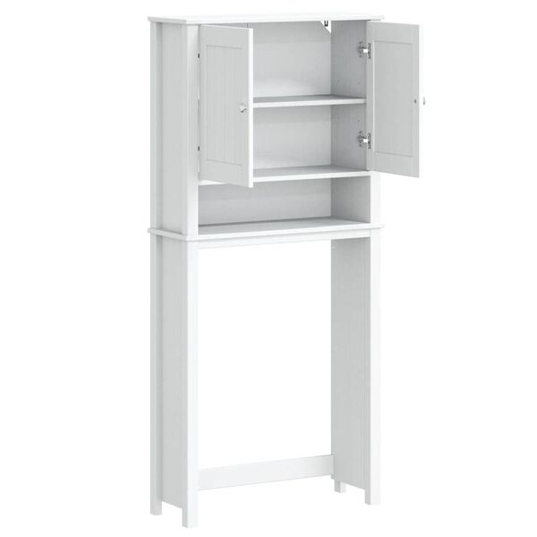 vidaXL Armoire pour machine &agrave; laver BERG blanc bois massif