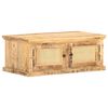 vidaXL Table basse 90x50x35 cm Bois de manguier et canne naturelle
