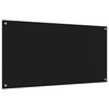 vidaXL Protection de cuisine Noir 120 x 60 cm verre tremp&eacute;