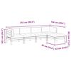 vidaXL Salon de jardin 5 pcs et coussins bois massif sapin de douglas