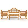 vidaXL Salon de jardin 4 pcs Bois de teck solide