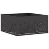 vidaXL Boule de feu Noir 60 x 60 x 30 cm Acier patin&eacute;