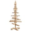vidaXL Arbre de No&euml;l en bois pour d&eacute;coration 90 cm bois massif de pin
