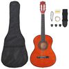 vidaXL Ensemble de guitare classique pour d&eacute;butants 8 pcs 3/4 36"