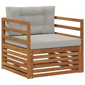 vidaXL Canap&eacute; d&rsquo;ext&eacute;rieur Bois d'acacia massif et polyester