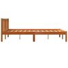 vidaXL Cadre de lit sans matelas cire marron 120x190cm bois pin massif