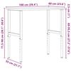 vidaXL &Eacute;tabli 100x(55-60)x(71,5-98) cm bois massif de h&ecirc;tre