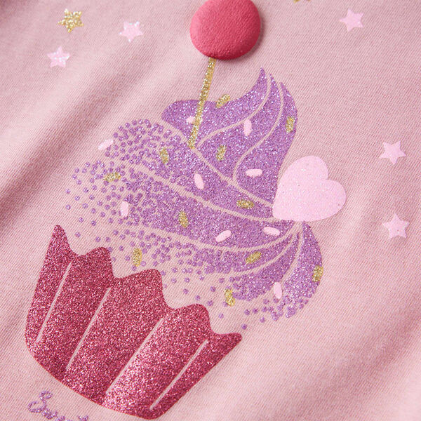 T-shirt enfants &agrave; manches longues rose clair 116