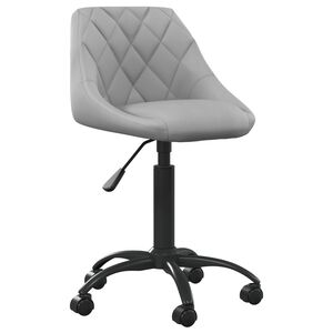 vidaXL Chaise de salle &agrave; manger Gris clair Velours