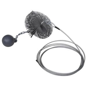 Brosse ronde pour chemin&eacute;e Dia. 15 cm