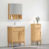 vidaXL Ensemble de mobilier de salle de bain FLORO 2 pcs Cire marron