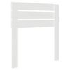 vidaXL T&ecirc;te de lit avec t&ecirc;te de lit Blanc 75 cm Bois d'ing&eacute;nierie