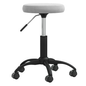 vidaXL Chaise de salle &agrave; manger Gris clair Velours