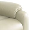 vidaXL Fauteuil inclinable de massage &eacute;lectrique cr&egrave;me similicuir