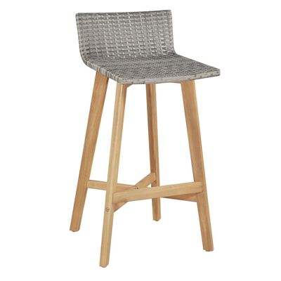 vidaXL Ensemble à manger d'extérieur 5 pcs Bois d'acacia solide