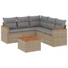 vidaXL Patio Sofa Set 5 place Beige and Grey