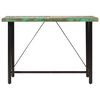 vidaXL Table de bar 150x70x107 cm bois massif de r&eacute;cup&eacute;ration et fer