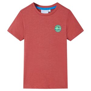 T-shirt pour enfants couleur de paprika 104