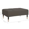 vidaXL Repose-pied Gris fonc&eacute; 78x56x32 cm Velours