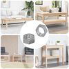 vidaXL &Eacute;crou Hexagonal 2 pcs Argent&eacute; M6 M&eacute;tал
