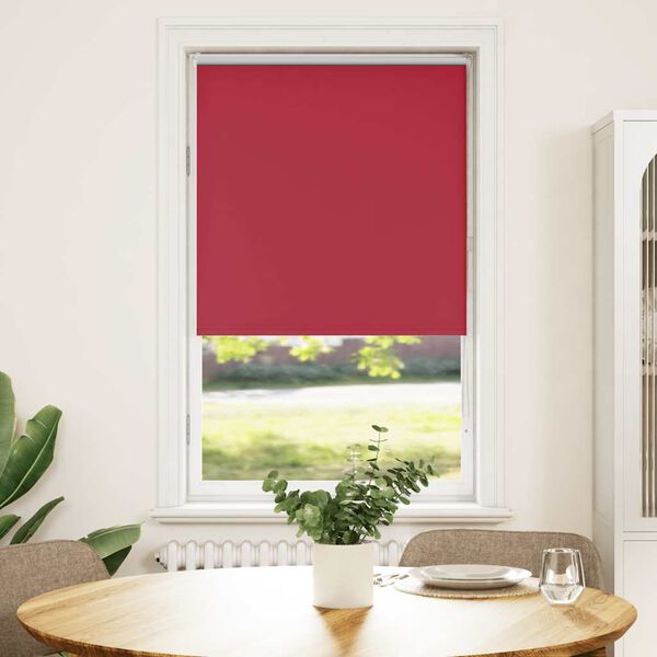 vidaXL Store enrouleur occultant rouge largeur du tissu 70,7 cm