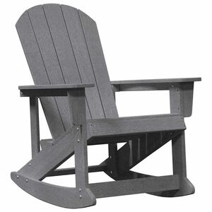 vidaXL Chaise Adirondack à bascule Gris clair 73.5 x 92 x 90 cm HDPE