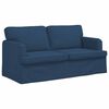 vidaXL Ensemble de Canap&eacute;s 2 pcs Bleu 162 x 80 x 85 cm tissu
