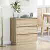 vidaXL Cabinet de chevet avec tiroir Ch&ecirc;ne Sonoma 71 x 34,5 x 75 cm