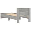 vidaXL Cadre de lit sans matelas avec t&ecirc;te de lit 90x200 cm