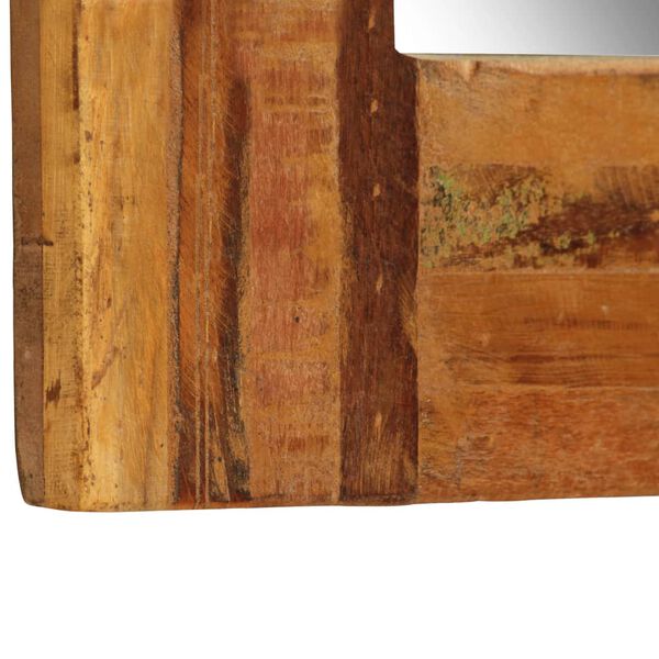 vidaXL Miroir mural Bois de r&eacute;cup&eacute;ration massif 60 x 90 cm