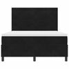 vidaXL Lit &agrave; ressorts avec matelas Noir 160 x 200 cm tissu