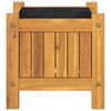 vidaXL Jardini&egrave;re avec doublure 31x31x30 cm bois massif d'acacia