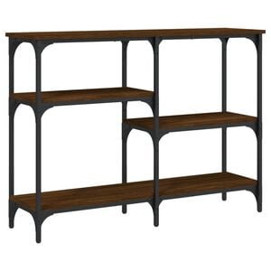 vidaXL Table console ch&ecirc;ne marron 102x29x75 cm bois d'ing&eacute;nierie