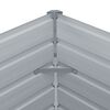 vidaXL Lit sur&eacute;lev&eacute; de jardin Acier galvanis&eacute; 480x80x45 cm Gris