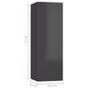 vidaXL Ensemble de meuble TV 8 pcs Gris brillant Bois d'ing&eacute;nierie
