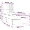 vidaXL Sommier &agrave; lattes de lit avec matelas Vert fonc&eacute; 90x200 cm