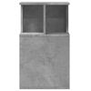 vidaXL Table d'appoint gris b&eacute;ton 35x35x60 cm bois d'ing&eacute;nierie