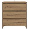 vidaXL Buffet ch&ecirc;ne artisanal 70x41x75 cm bois d'ing&eacute;nierie