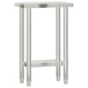 vidaXL Table de travail de cuisine 55x30x85 cm acier inoxydable