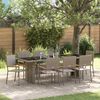 vidaXL Ensemble de salle &agrave; manger pour jardin 9 pcs Gris polyrotin