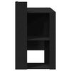 vidaXL Bureau noir 103,5x56,5x94 cm bois d'ing&eacute;nierie