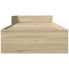 vidaXL Cadre de lit sans matelas ch&ecirc;ne sonoma 90x200 cm