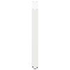 vidaXL Pieds de table à manger en U 2 pièces Blanc 90 x (72-73) cm Acier