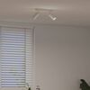 vidaXL Spot de plafond Blanc 26 x 5,5 x 16,5 cm M&eacute;tal