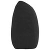 vidaXL Coussin de Dos Noir 200 x 24 x 50 cm Velours