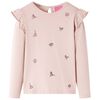 vidaXL T-shirt pour enfants &agrave; manches longues rose 116
