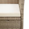 vidaXL Ensemble &agrave; manger de jardin 5 pcs beige
