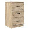 vidaXL Cabinet de chevet avec tiroir Ch&ecirc;ne sonoma 38 x 38 x 66 cm