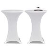 vidaXL Housses élastiques de table Ø 60 cm Blanc 2 pcs